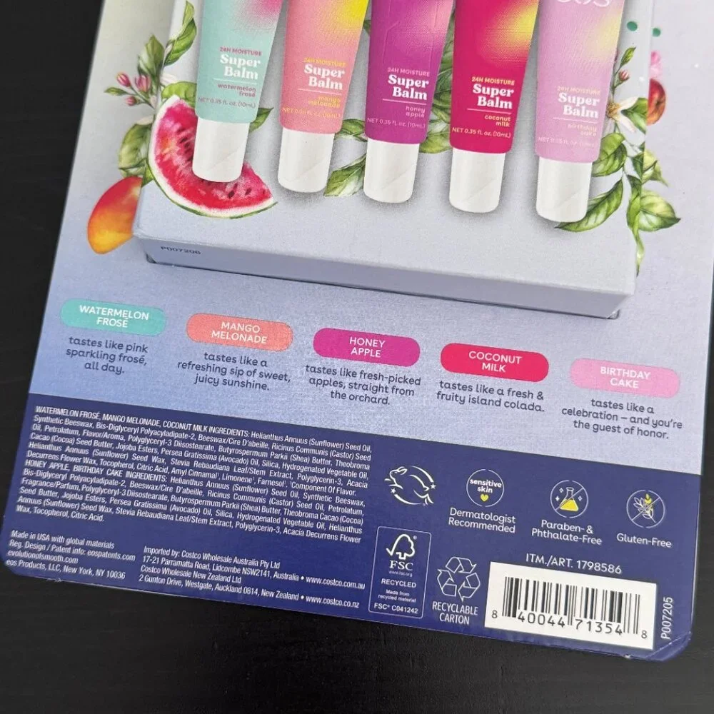 eos Super Balm 24 Hour Moisture 5-pack